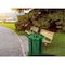 Alpine Industries 38 gal Round Outdoor Can, Green, Galvanized Steel, 27 in ALP479-38-GRN - alternate 2